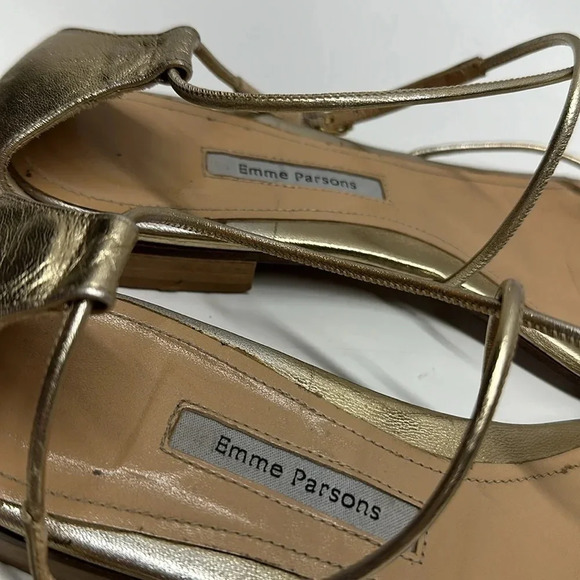 Emme Parsons String in Gold Napa - size 9 - Picture 10 of 16